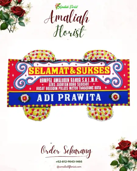 Papan Bunga Ucapan Selamat Lakarsantri